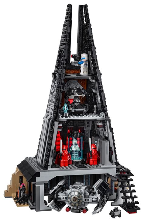Following on from Home One, and because I hada TIE Advanced ready to go, I thought I'd try shrinking set 75251 Darth Vader's Castle. . Darth vader castle lego
